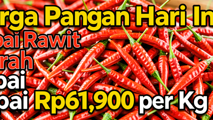 Key Strategy: Harga Pangan Hari Ini: Cabai Rawit Merah Capai Rp61.900 per Kg