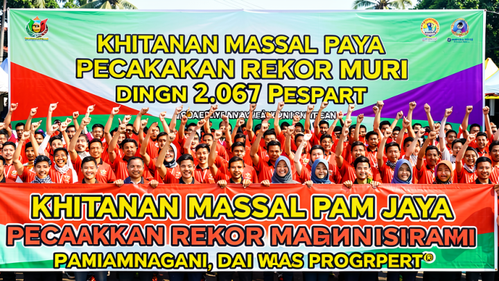 Latest Program: Khitanan Massal PAM Jaya Pecahkan Rekor MURI dengan 2.067 Peserta