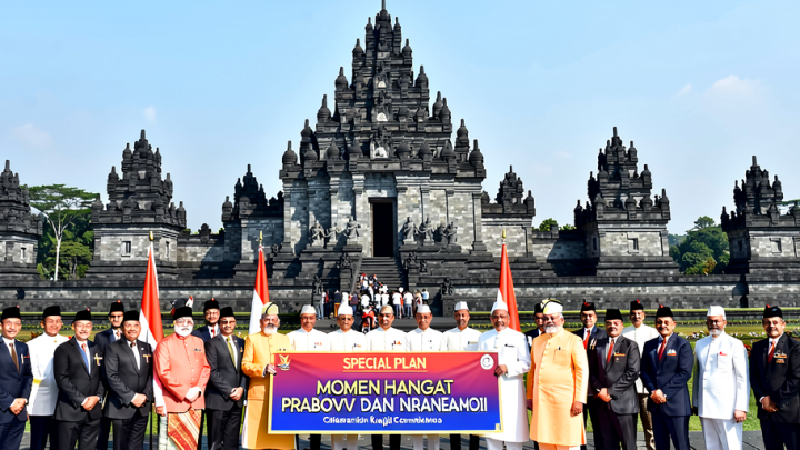 Special Plan: Momen Hangat Prabowo dan Narendra Modi Kunjungi Candi Prambanan