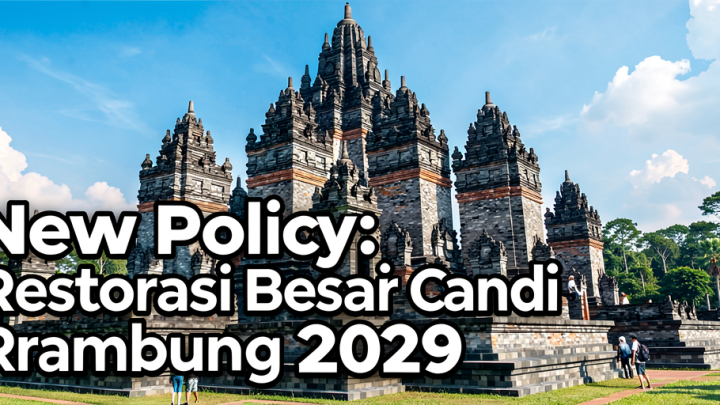 New Policy: Restorasi Besar Candi Prambanan Rampung 2029
