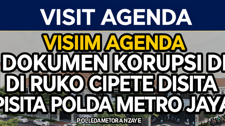 Visit Agenda: Dokumen Korupsi Di Ruko Cipete Disita Polda Metro Jaya