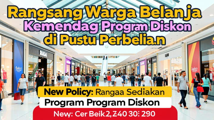 New Policy: Rangsang Warga Belanja, Kemendag Sediakan Program Diskon di Pusat Perbelanjaan