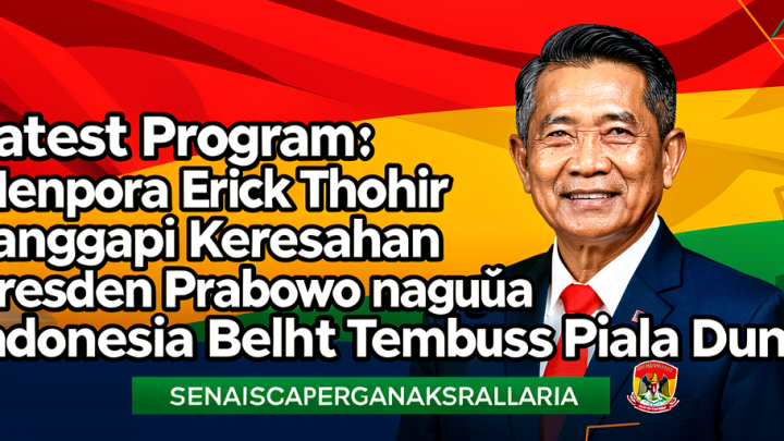 Latest Program: Menpora Erick Thohir Tanggapi Keresahan Presiden Prabowo karena Indonesia Belum Tembus Piala Dunia