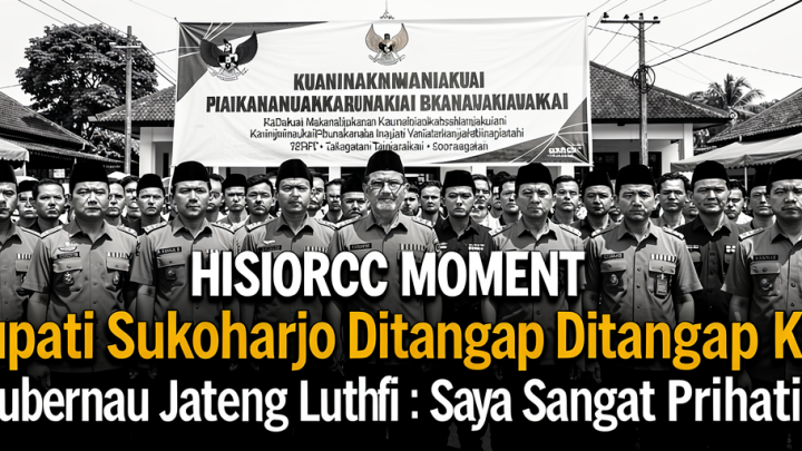 Historic Moment: Bupati Sukoharjo Ditangkap KPK, Gubernur Jateng Luthfi : Saya Sangat Prihatin