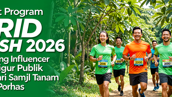 Latest Program: GRID Cardio Rush 2026 Gandeng Influencer dan Figur Publik, Siap Lari Sambil Tanam 1.500 Pohon