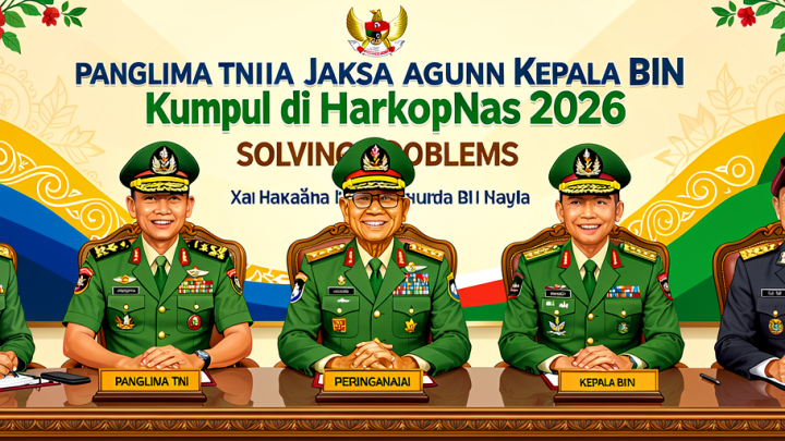 Solving Problems: Panglima TNI, Jaksa Agung, dan Kepala BIN Kumpul di Peringatan Harkopnas 2026
