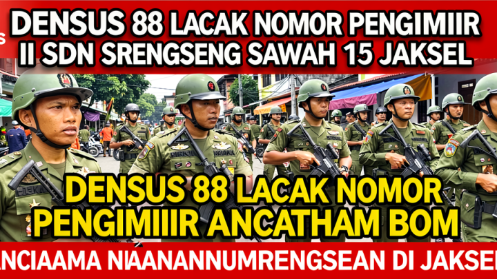 Important News: Densus 88 Lacak Nomor Pengirim Ancaman Bom di SDN Srengseng Sawah 15 Jaksel
