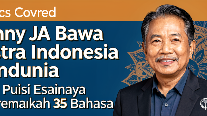 Topics Covered: Denny JA Bawa Sastra Indonesia Mendunia, Buku Puisi Esainya Diterjemahkan 35 Bahasa