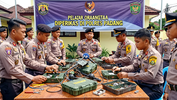 Didampingi Orangtua – Pelajar Perakit Bom Diperiksa di Polres Padang