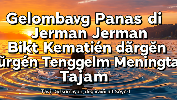 Gelombang Panas di Jerman Bikin Kematian karena Tenggelam Meningkat Tajam