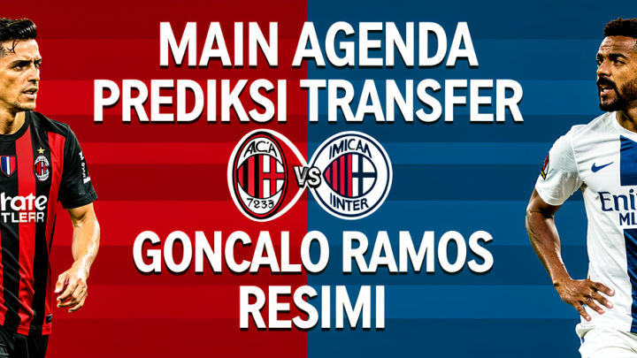 Main Agenda: Prediksi Transfer AC Milan vs Inter Milan: Goncalo Ramos Resmi