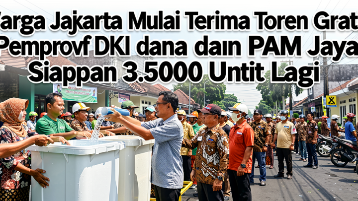 Key Strategy: Warga Jakarta Mulai Terima Toren Air Gratis, Pemprov DKI dan PAM Jaya Siapkan 3.500 Unit Lagi